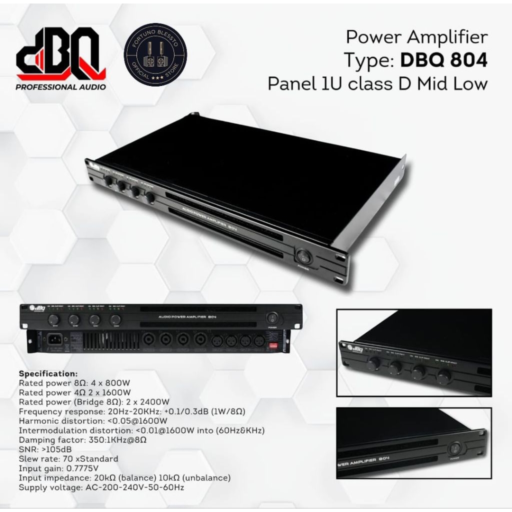 Power amplifier Mid low DBQ 804 Original