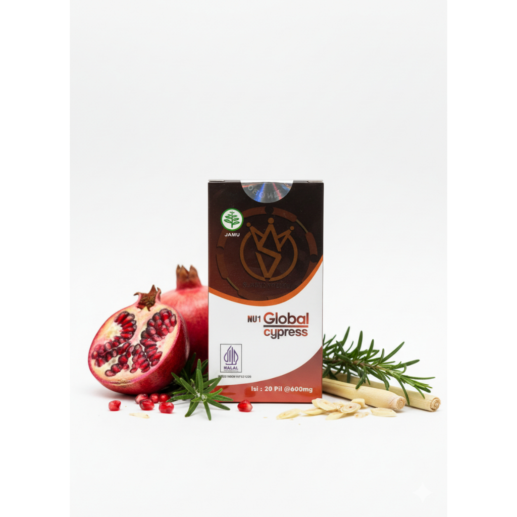 Pil Hitam NU 1 Global Cypress Original Herbal Untuk Asam Urat dan Sendi