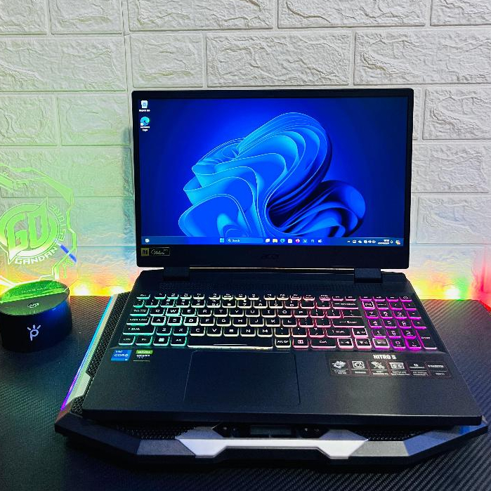 Acer Nitro 5 i7 12th Gen / RTX 3050 / 16GB / 512GB — Laptop Gaming Fullset Mulus 100%
