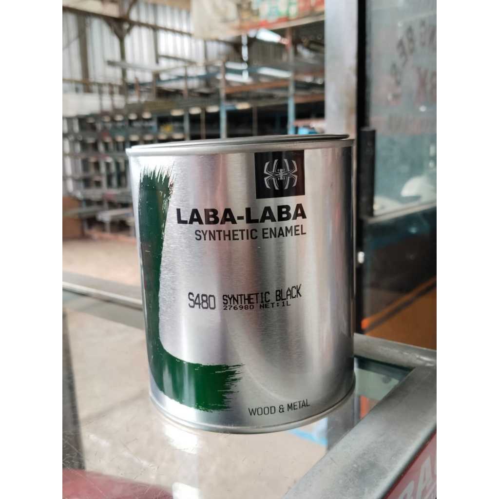 Laba Laba Cat Minyak Hitam Gloss 1L Berkualitas