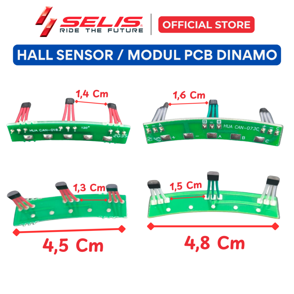 SELIS - Modul Sensor / Hall Sensor Sepeda Motor Listrik Universal (  PCB  )