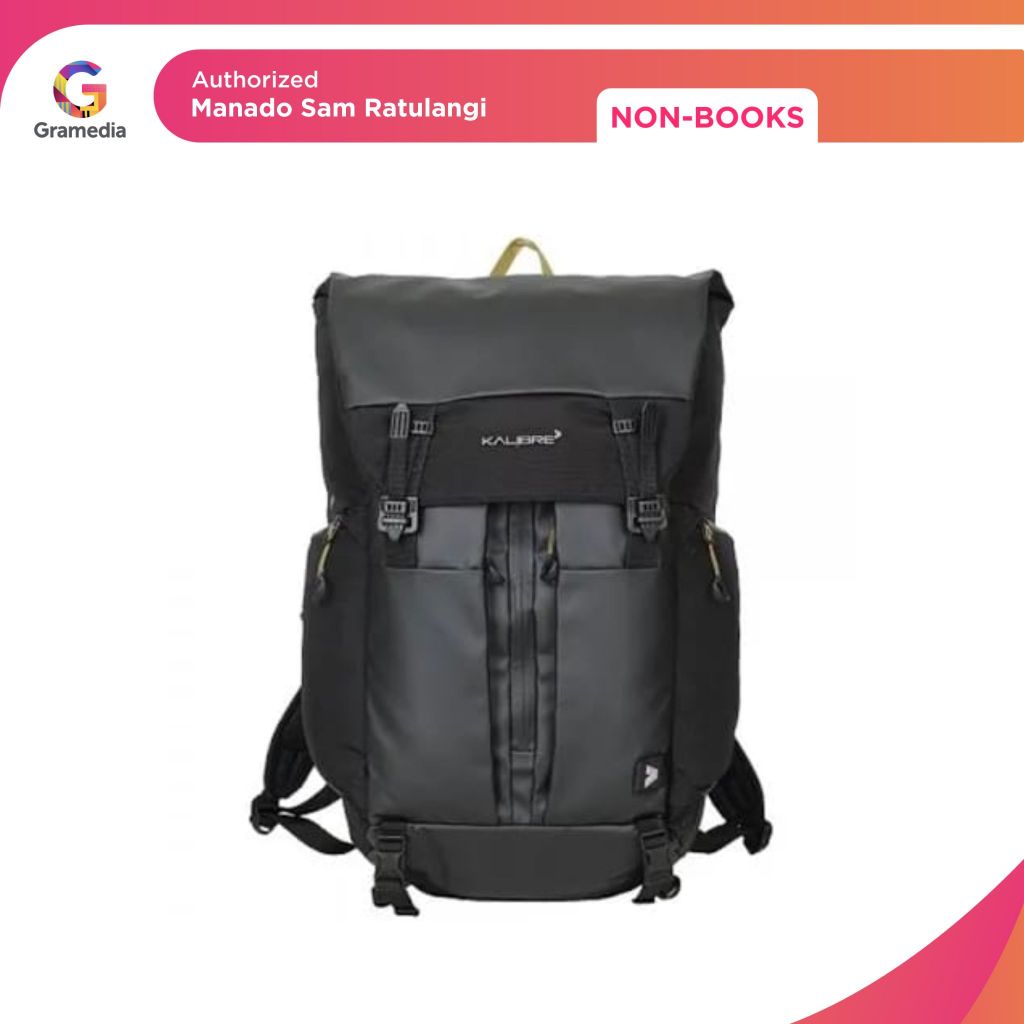 Gramedia Manado-Backpack Dinamic 21L Black Kalibre