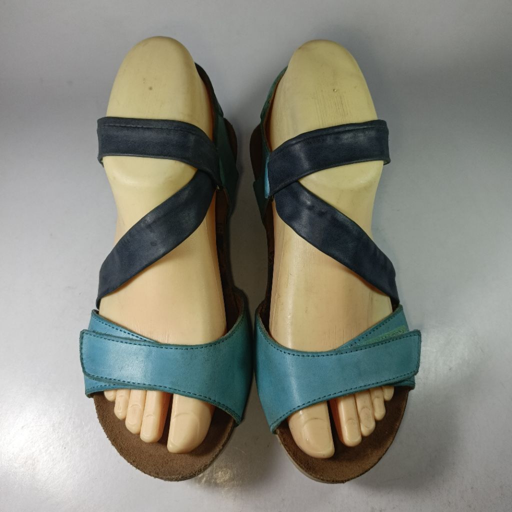 Wanda Panda leather wedges 36 size woman shoes