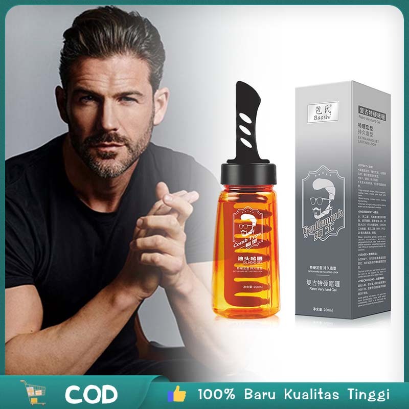 Minyak Rambut Pria Basah 260ml Gel Rambut Pria Minyak Rambut Hair Styling Miyak Rambut Cowok