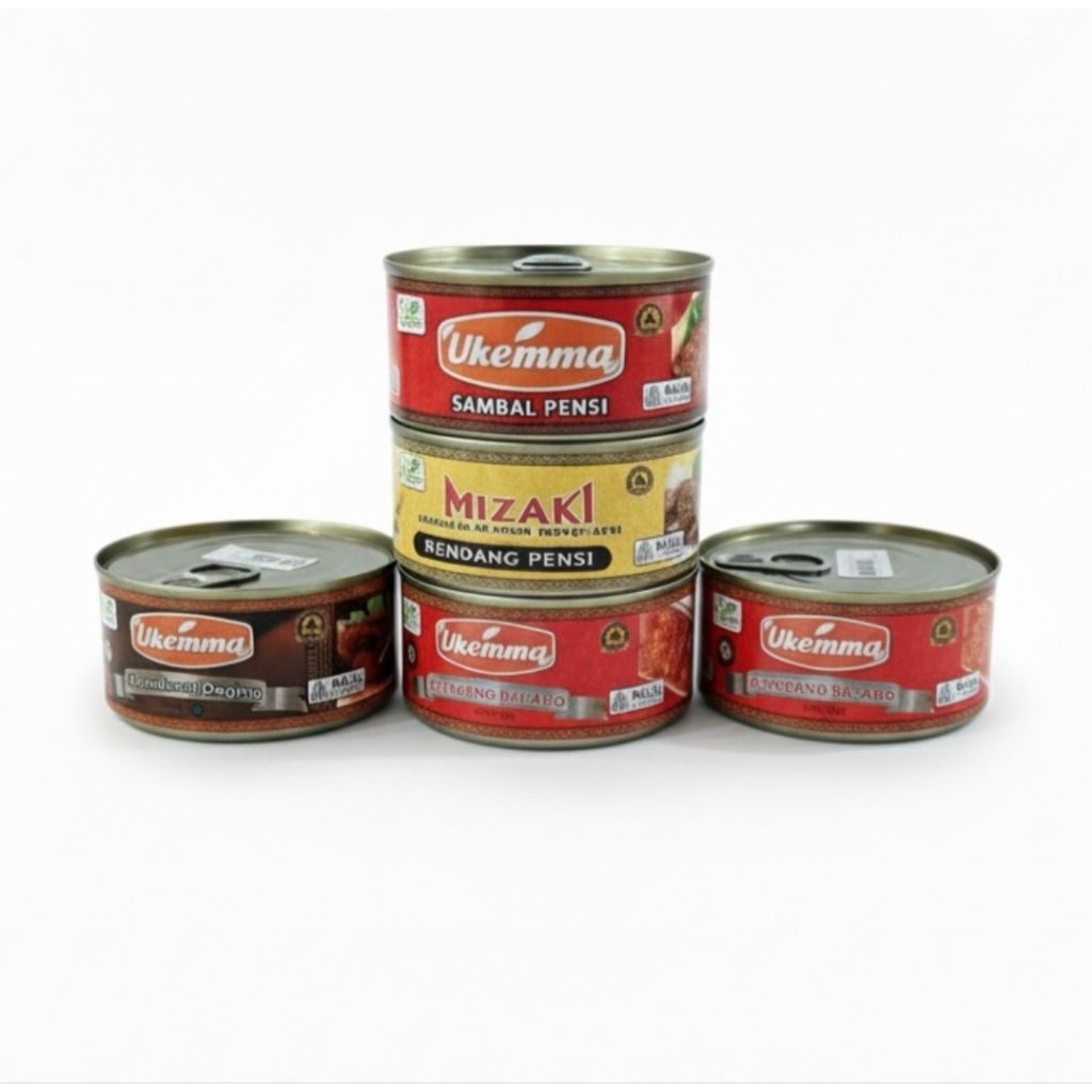 Rendang Daging Sapi Kaleng Dendeng Balado Kaleng  Mizaki 250 gr