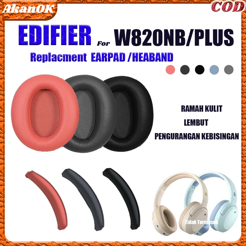 Bantalan Busa Earcup Edifier W820NB | Sparepart Headphone Berkualitas | Mengembalikan Kenyamanan Hea