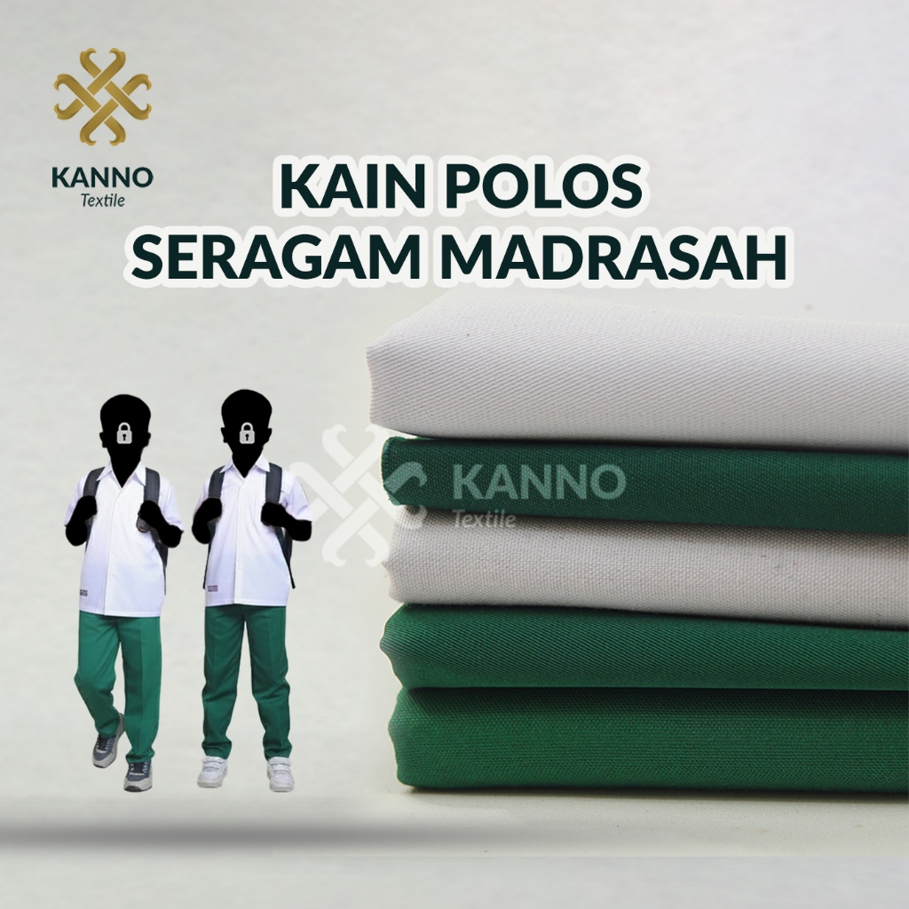 KAIN POLOS SERAGAM MADRASAH American drill/Oxford/Tessa