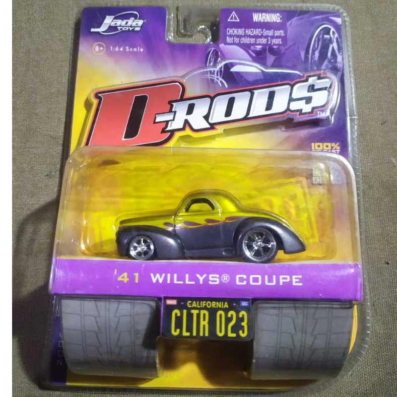 D Rods 1941 Willys Coupe CLTR #023 skala 1:64 2006 Wave 2 Jada Toys