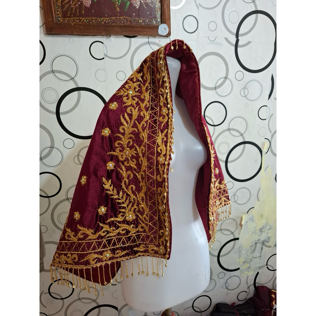 selendang kotobgadang motif terbaru ful payet