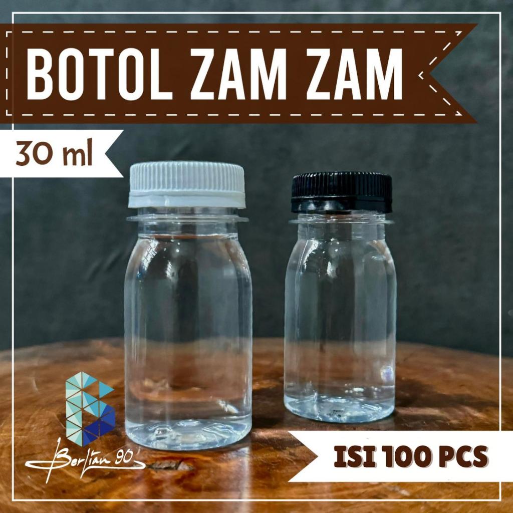 Botol Zam Zam 30 ml Botol Kapsul Botol Plastik Botol Zamzam Botol 30 ml isi 100pcs