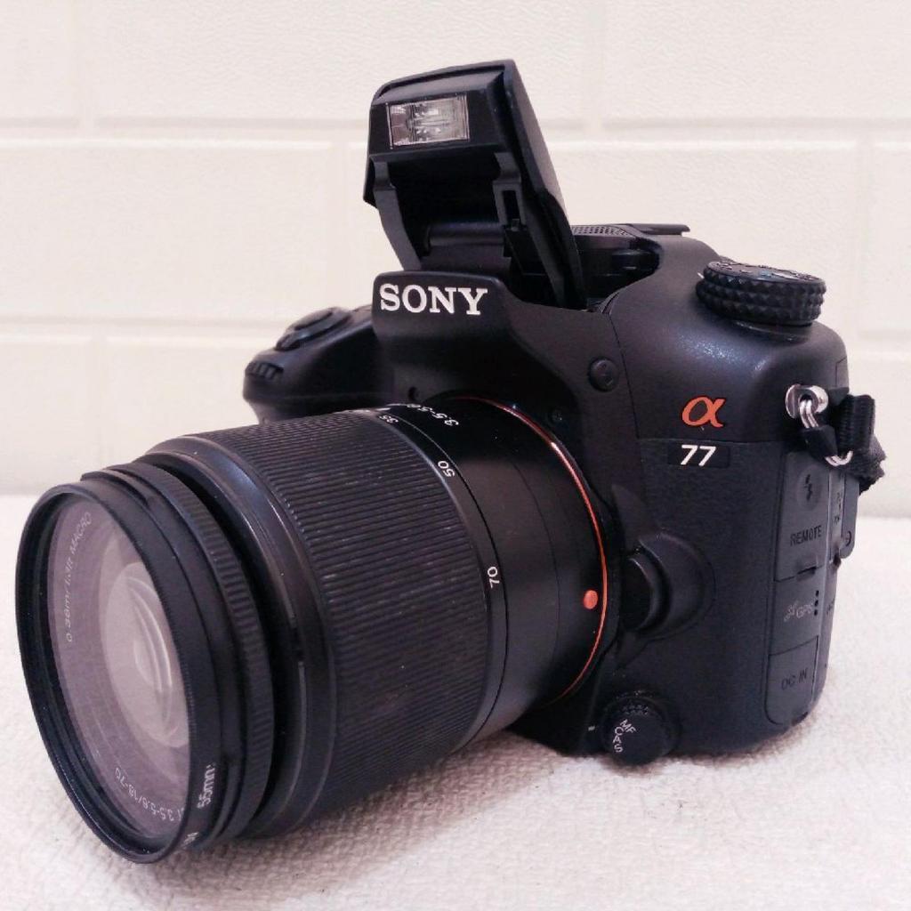 Sony a77 / Sony SLT-A77V Lensa 18-70mm kamera DSLR second