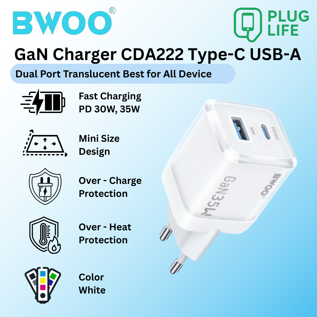 Fast Charger GaN Charger BWOO CDA222  35W