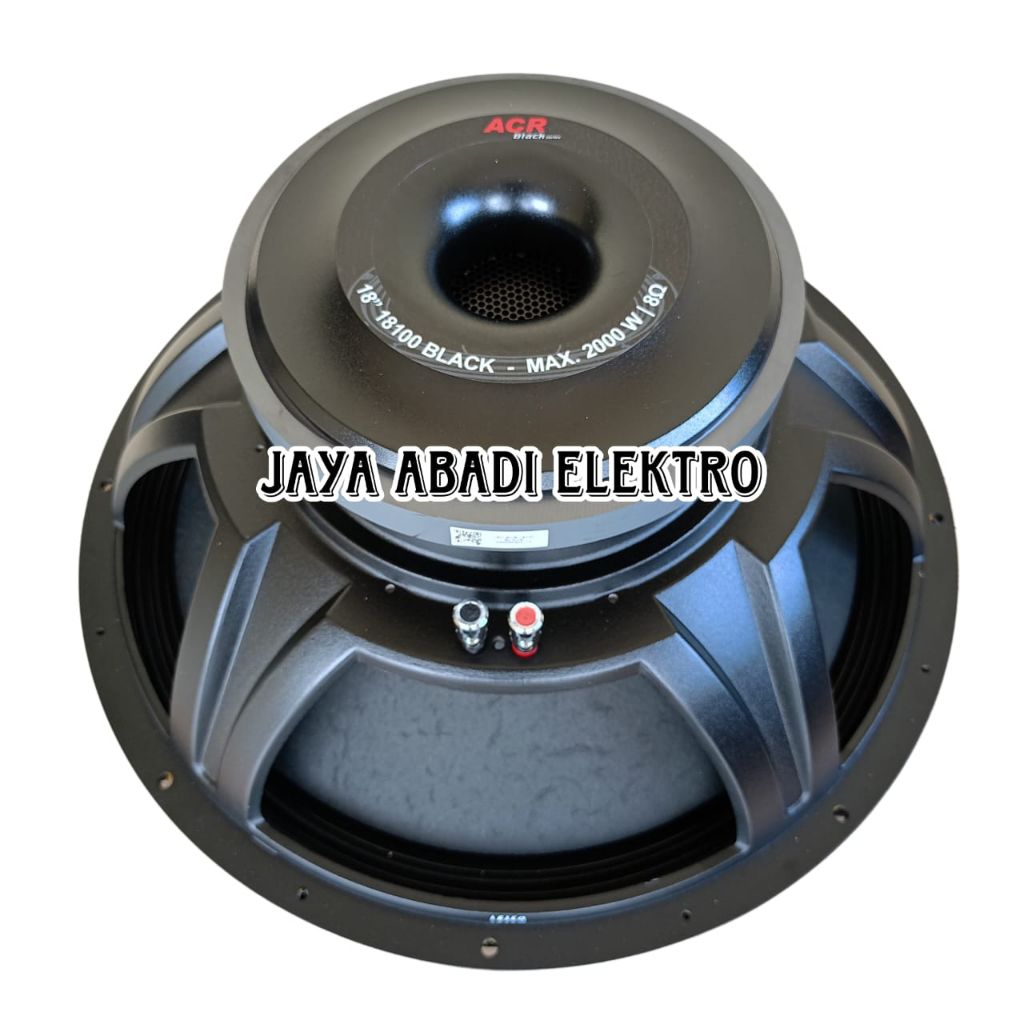Speaker ACR 18 inch 18100 BLACK 2000 WATT SUBWOOFER