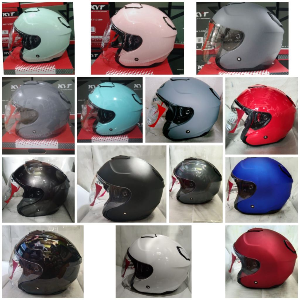 Helm KYT Kyoto R Orinal 100% Ukuran M-XXL