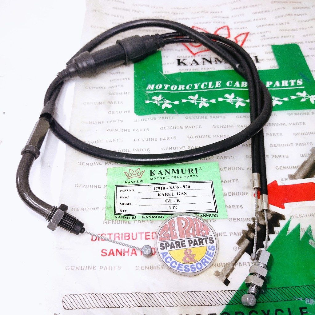 Tali Kabel Gas GL100 K GL125 GL PRO MAX  TPFC Throttle Cable Honda GLK Series