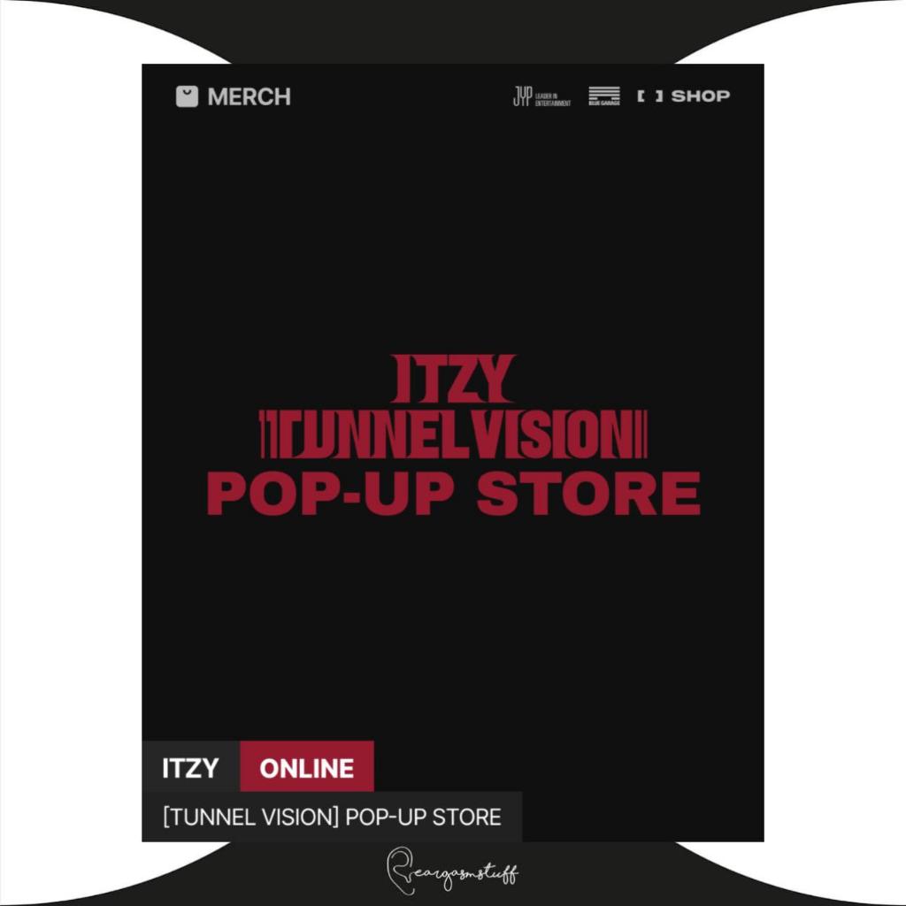 ITZY TUNNEL VISION POP UP STORE OFFICIAL MERCHANDISE/ MD /MERCH