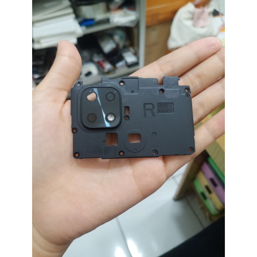 penutup mesin bagian atas + kaca kamera redmi 10c
