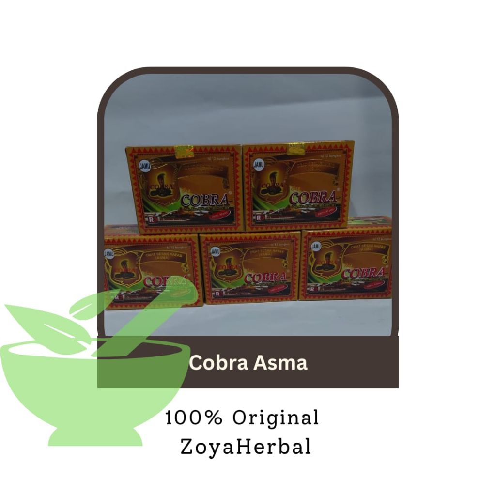 serbuk jamu asma sesak nafas cap cobra isi 12@ 7gr