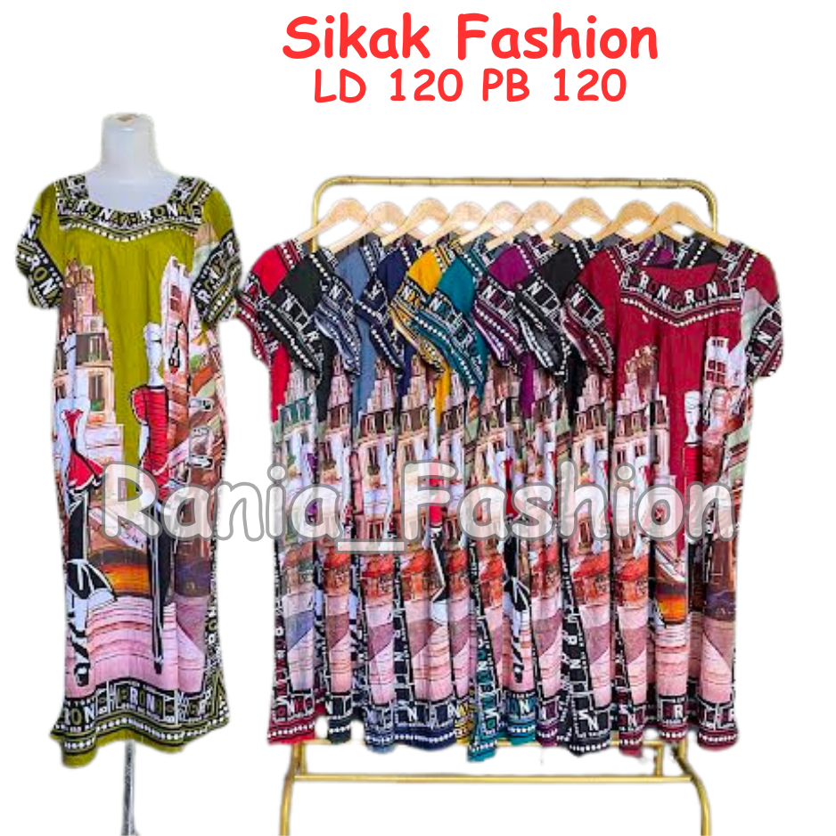 Daster Rania Fashion motif SIKAK FASHION Viral Terbaru