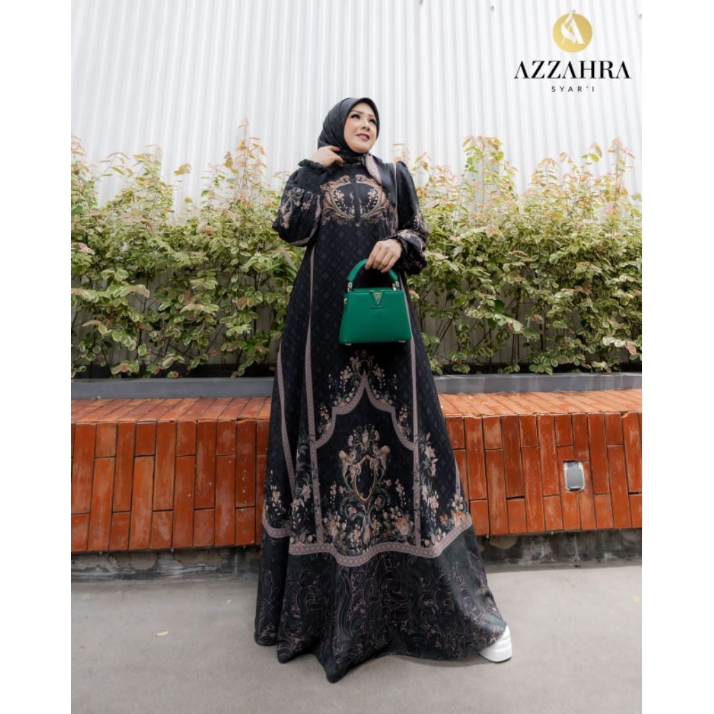 Gamis Syari NOURA  SERIES BY AZZAHRA SYARI/Gamis Bunda Premium Lebaran