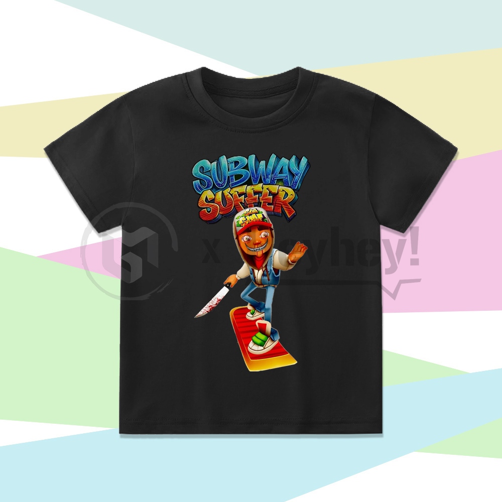 BAJU ANAK KAOS ANAK GAME SUBWAY HORROR SUBWAY SURFERS