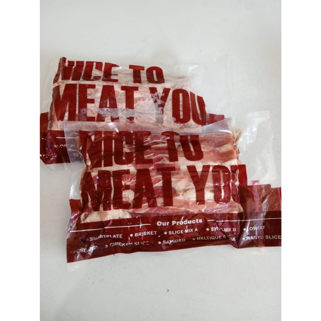 SHORTPLATE BEEF SLICE 500G