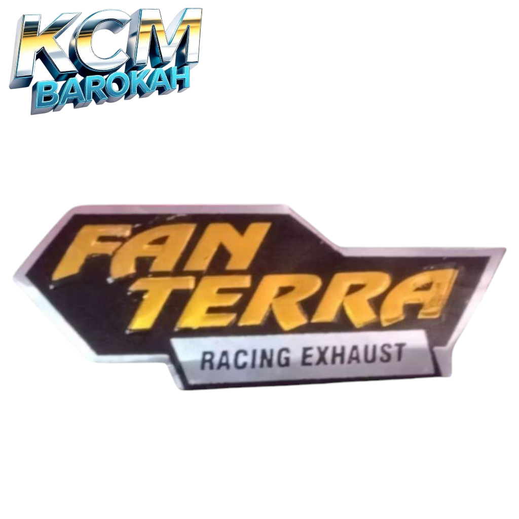 Emblem knalpot FANTERA All slinceer free paku rivet Motorcycle