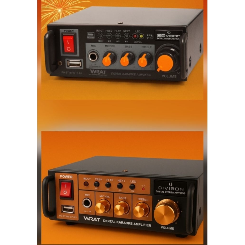 Power Amplifier Bluetooth USB Karaoke