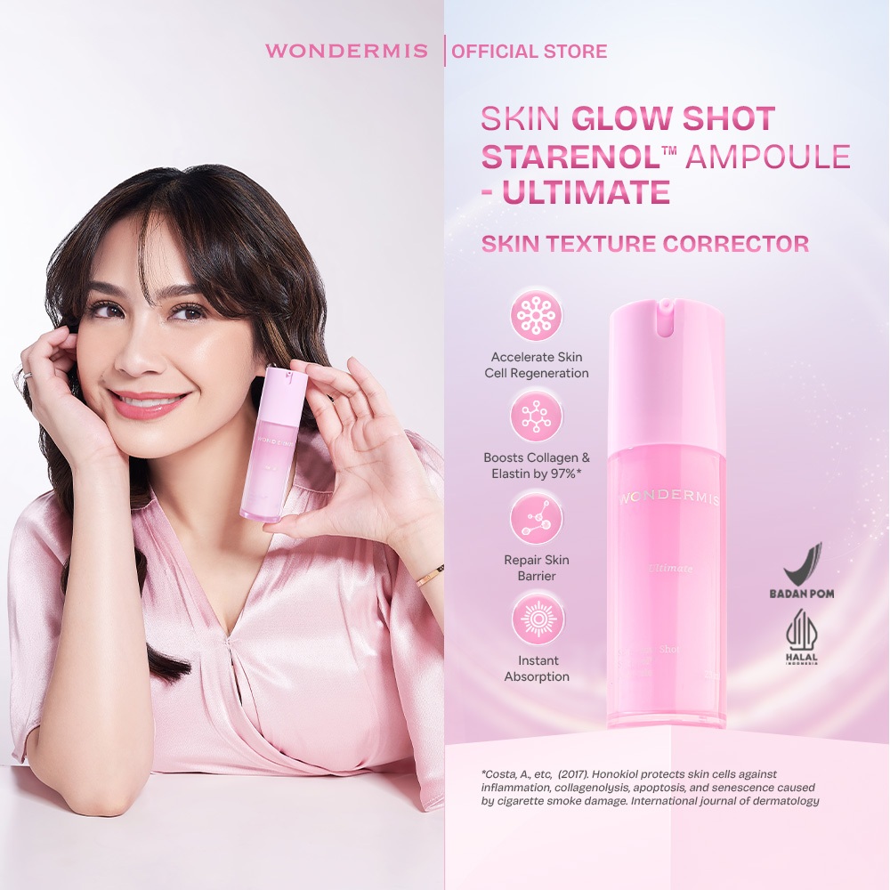 WONDERMIS Skin Glow Shot Starenol™ Ampoule - Ultimate 22 ml Exfoliating Brightening Anti Aging Anti 