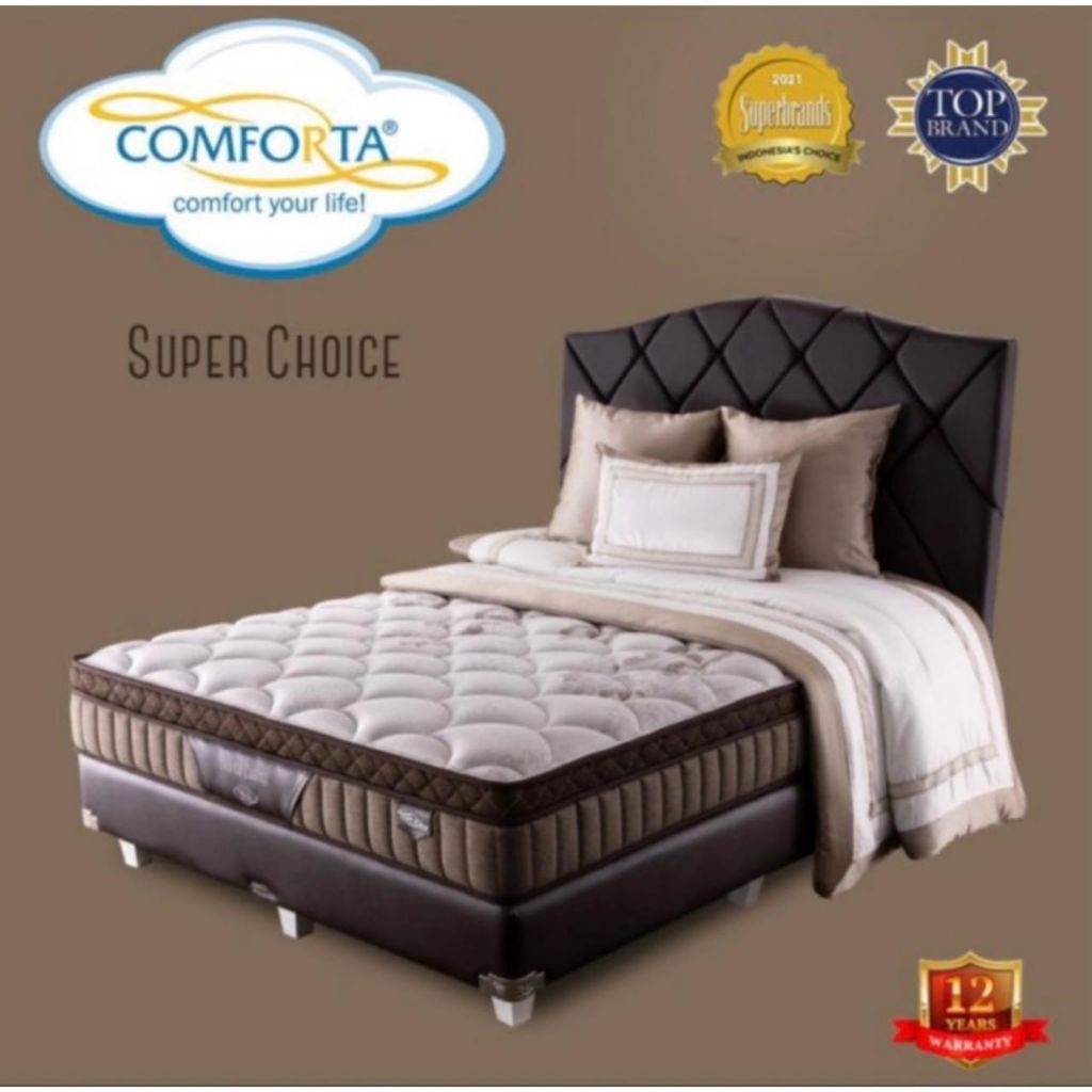 comforta divan sandaran diamante 120 x 200 dipan sandaran spring bed tanpa kasur