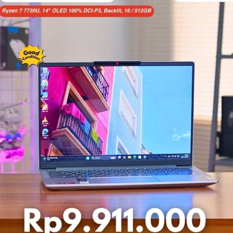 Lenovo ideapad slim 5 14ABR8 Ryzen 7 7730U 16/512GB 14"OLED