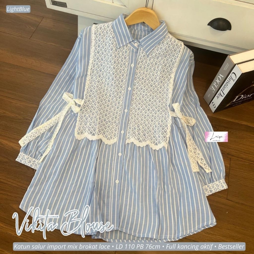 najwa kemeja blouse ori athaya kemeja mix vest renda kemeja jumbo ld 120 ld 110 xl xxl kemeja kantor