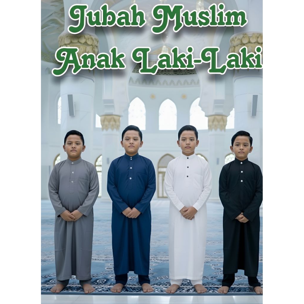 Jubah Anak Laki Laki Premium | Gamis Koko Pakistan Polos