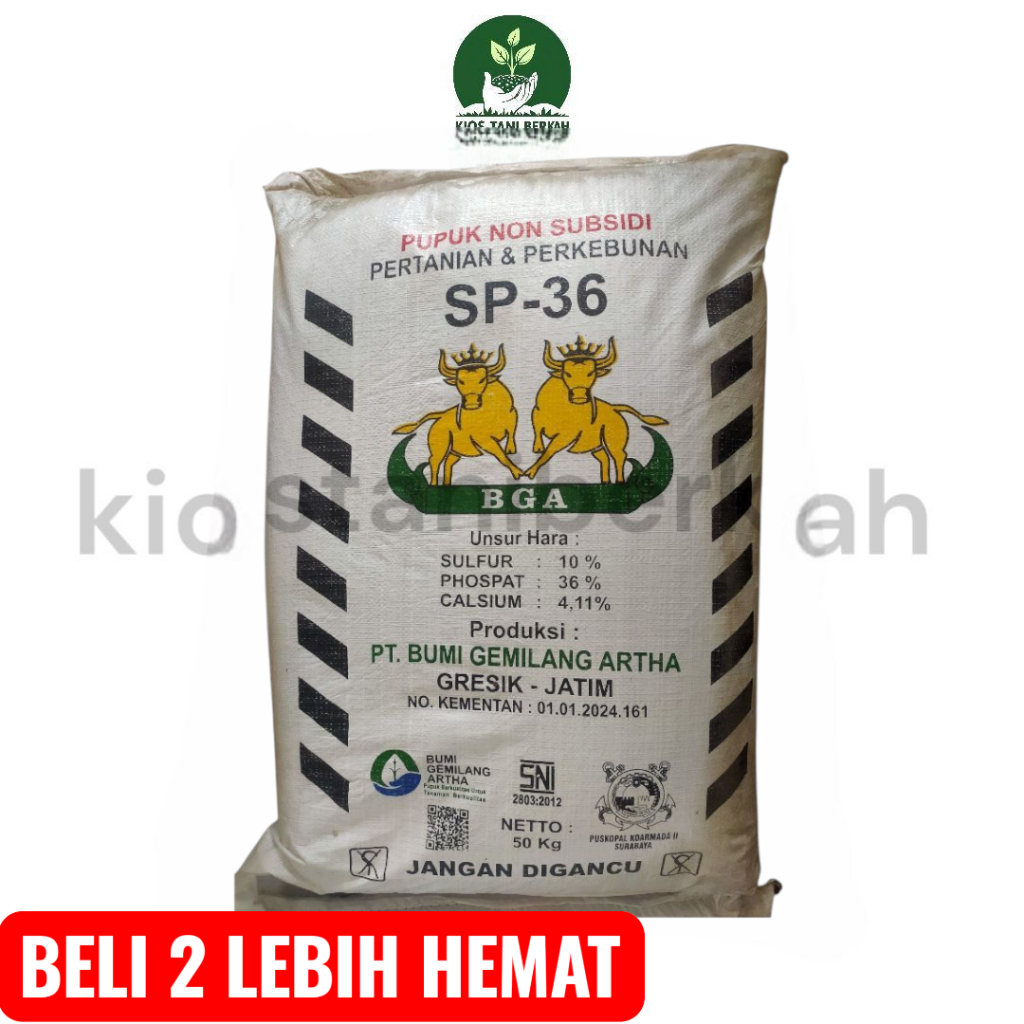 PUPUK SP-36 NON SUBSIDI | KEMASAN REPACK 1 Kg | TSP
