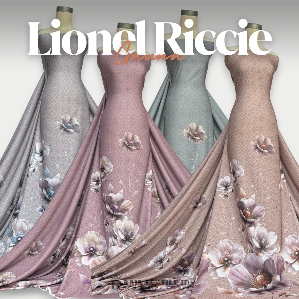 Kain Lionel Richie Lionel Ricci Premium Bahan Gamis & Dress | Bahan Shakila Print Marbella Motif