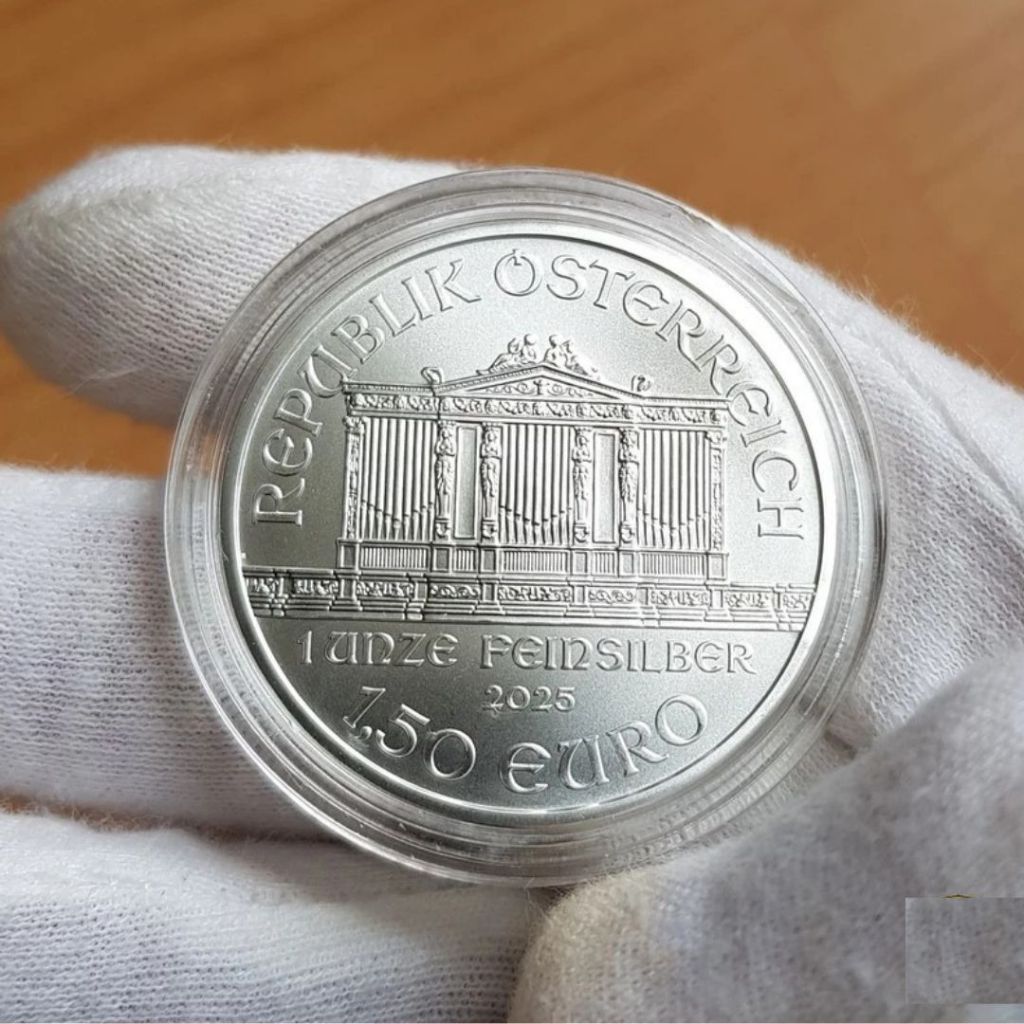 Koin Perak Murni Asli Philarmonic 99.999 1Troy Ounce