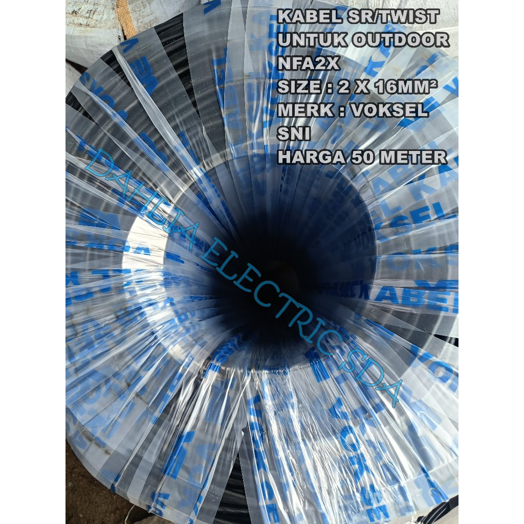 KABEL SR / TWIST / NFA 2X SNI 2 X 16MM² VOKSEL 50 METER VOKSEL