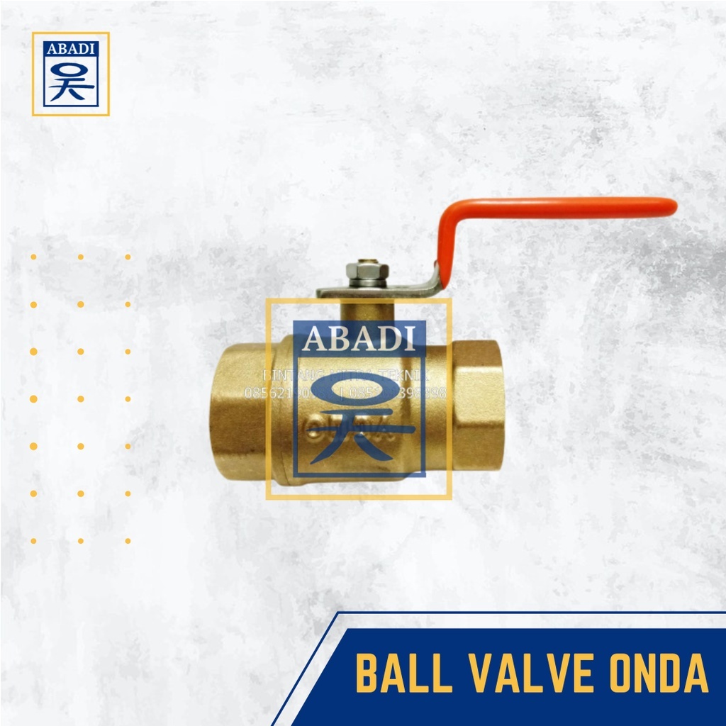 BALL VALVE 1/2 INCH ONDA