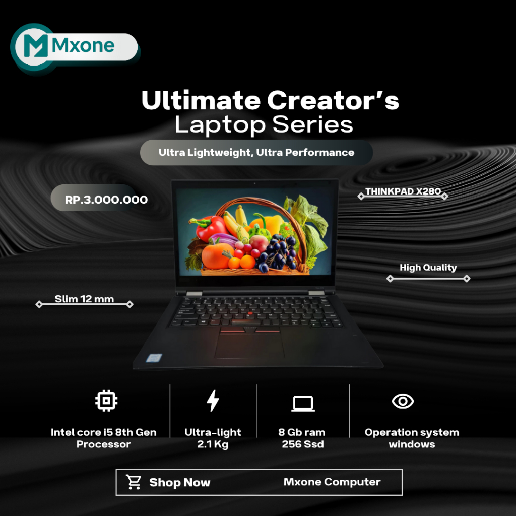 Laptop X280 Intel Core i5 8GB 256GB SSD Windows 10