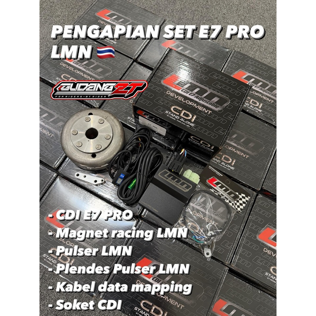 Pengapian E7 PRO LMN CDI E7 Risetan terbaru bisa beberapa mapping
