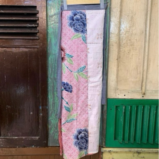 Batik Luwes Putera - Rok Lilit Katun Bunga Pink