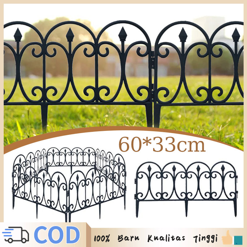 Pagar Tanaman Plastik 58x23cm Pagar Teras Pagar Pojok Baca Plastik Pagar