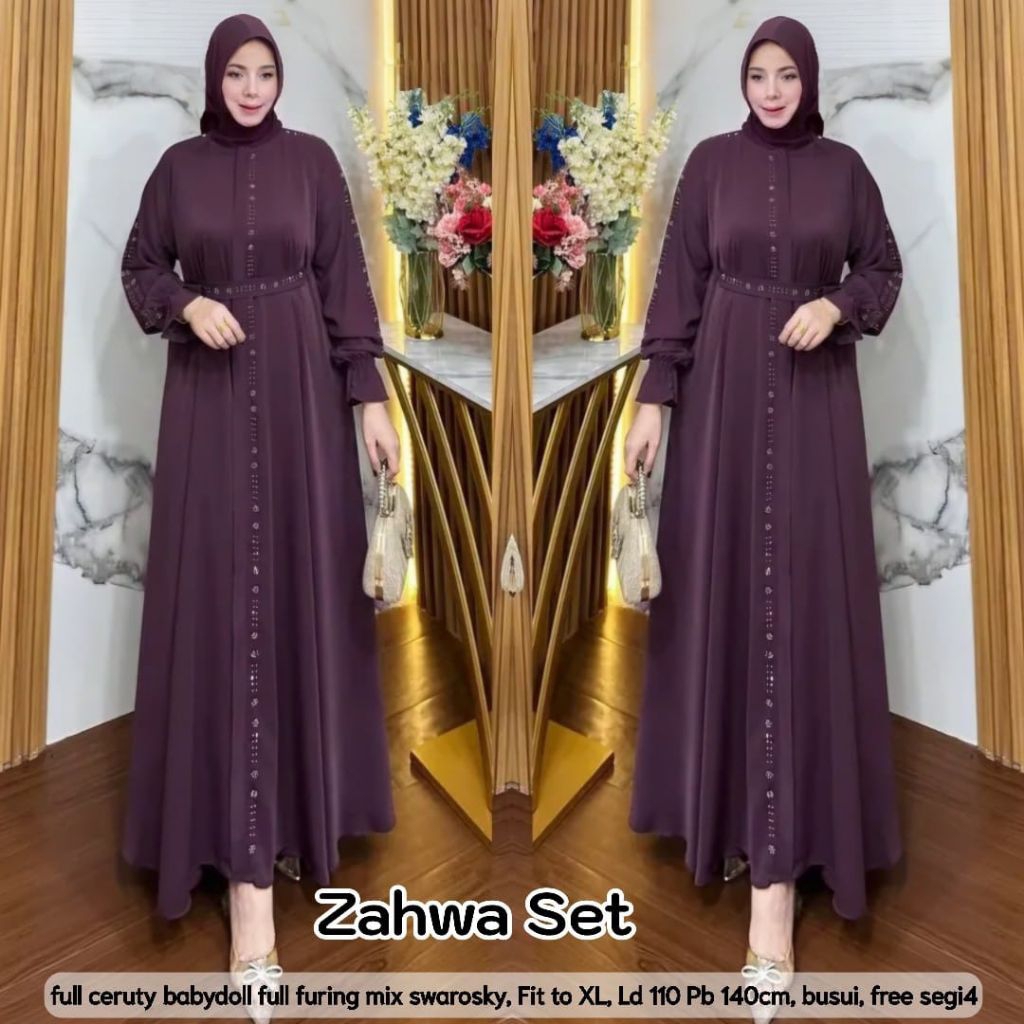 ZAHWA/SHAYLA SET HIJAB/MECCA  /SANDRA/ADYA/CASANDRA  RIFAN 7 BEST SELLER