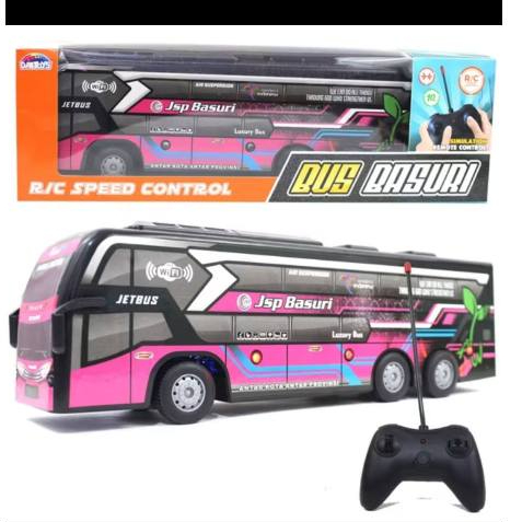 Mainan RC BUS BASURI JET BUS Telolet Bus Basuri Remot Kontrol