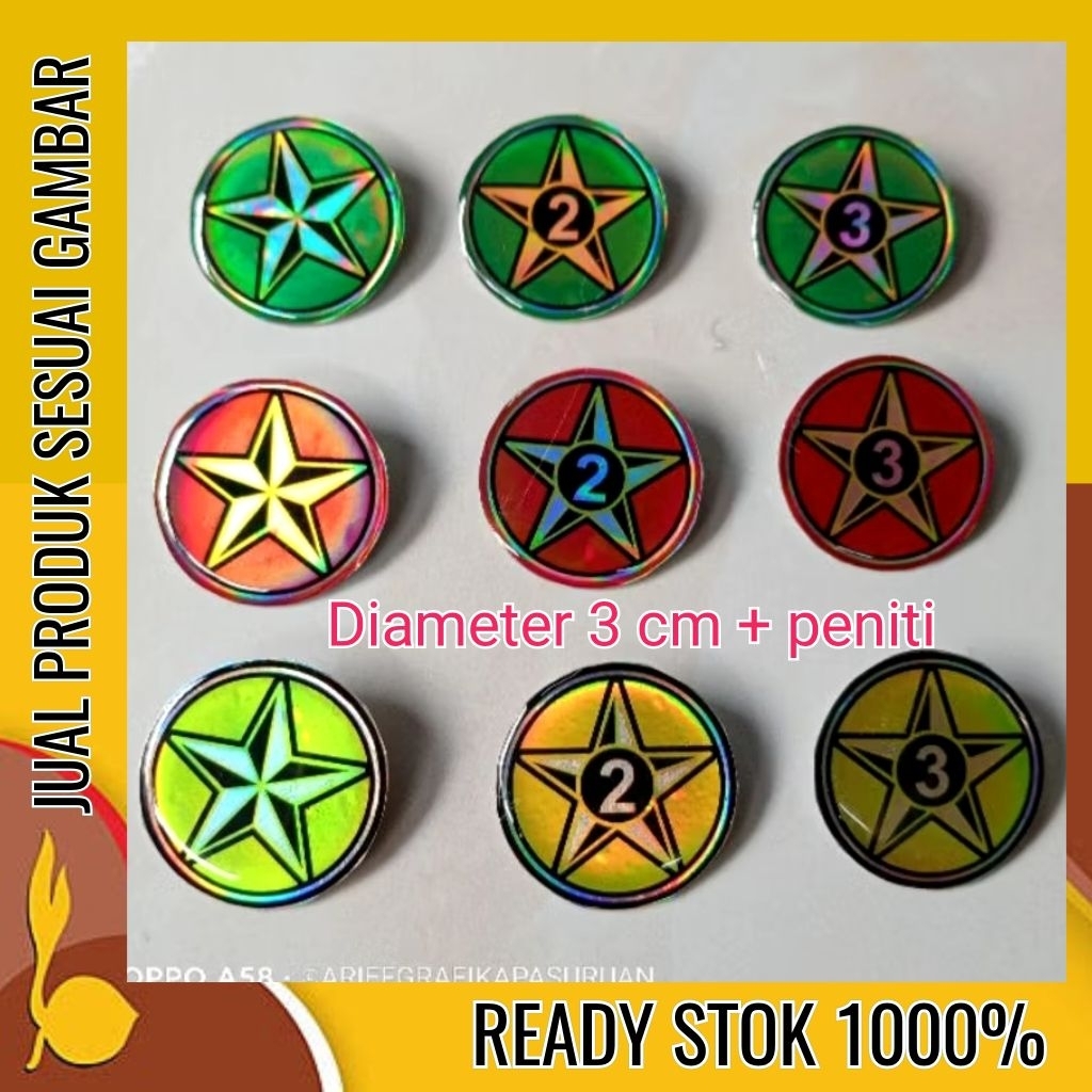 Bros pin Bintang tahunan pramuka lencana