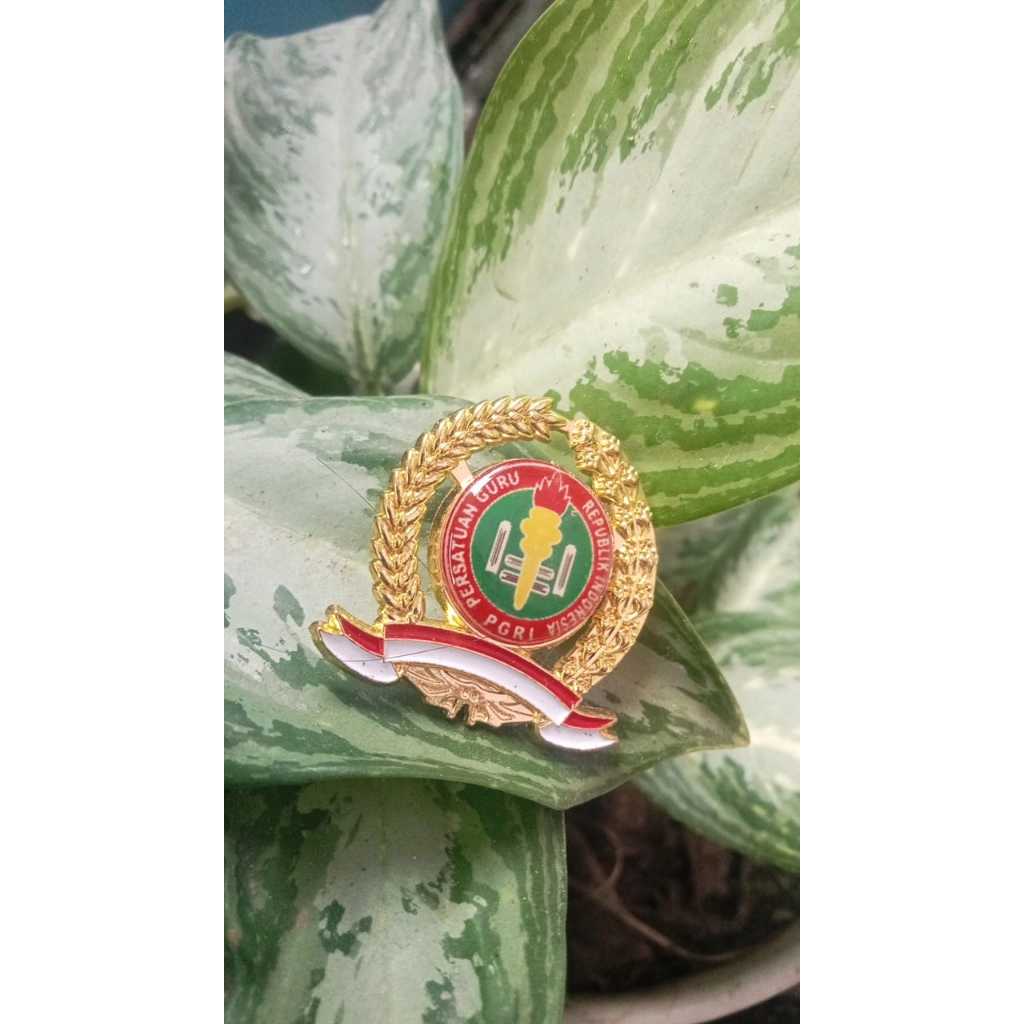 Pin PGRI Padi Kapas Lencana PGRI