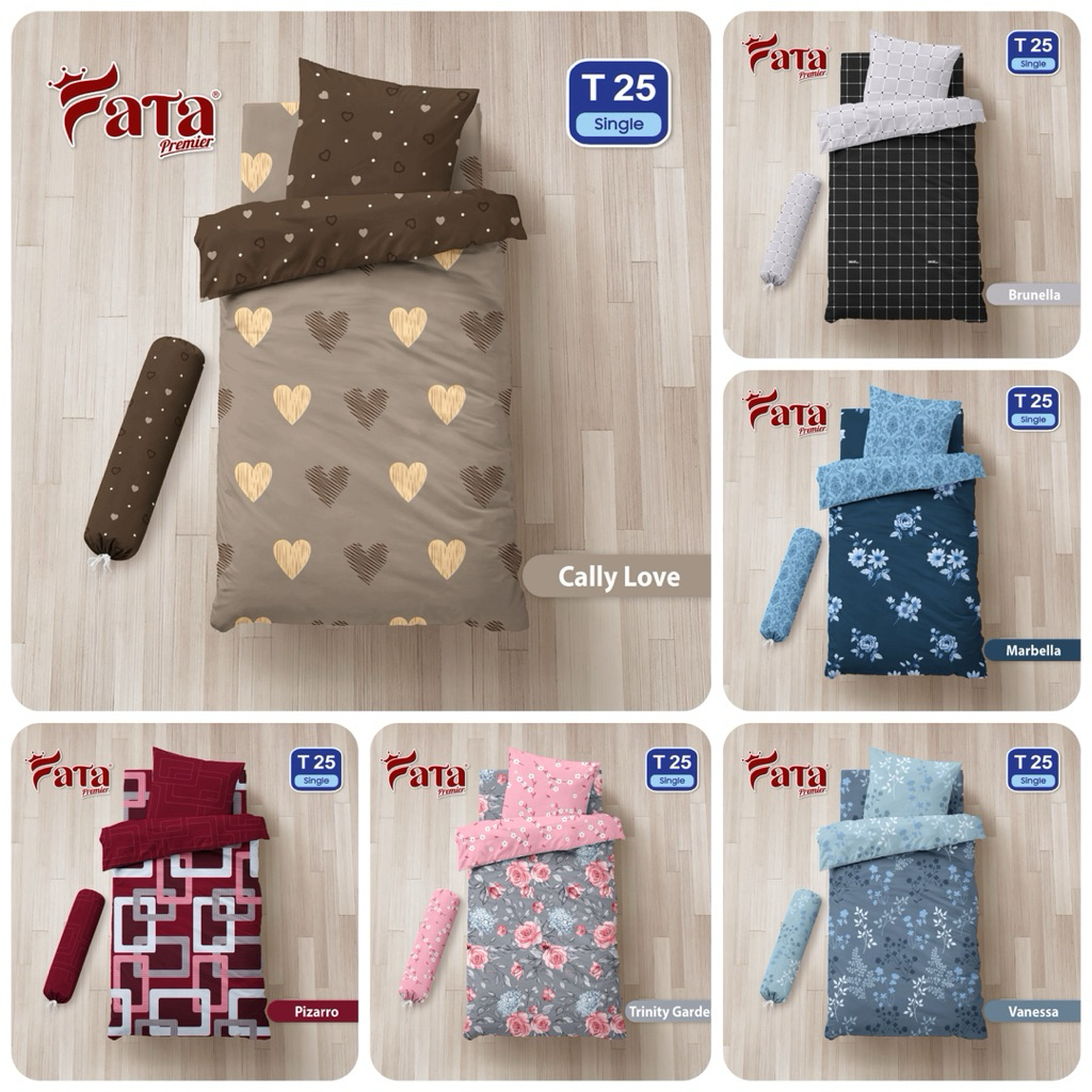 BedCover - FATA / Bedcover  Only Tanpa Sprei Motif Disperse Single Size
