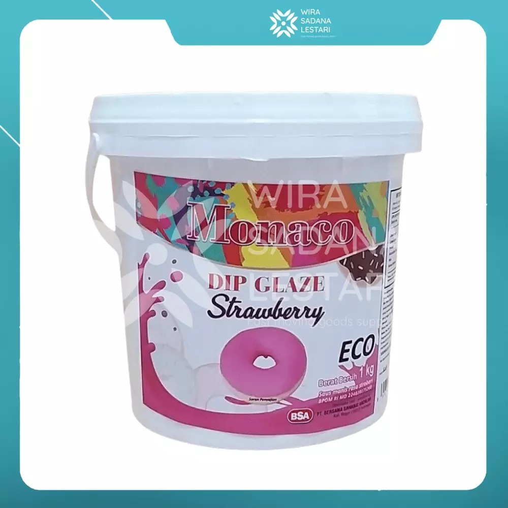 [oddsolshop] pekanbaru/Plaza Supra Dip Glaze Strawberry 1 kg Selai Stroberi Olesan Roti Kue Donat