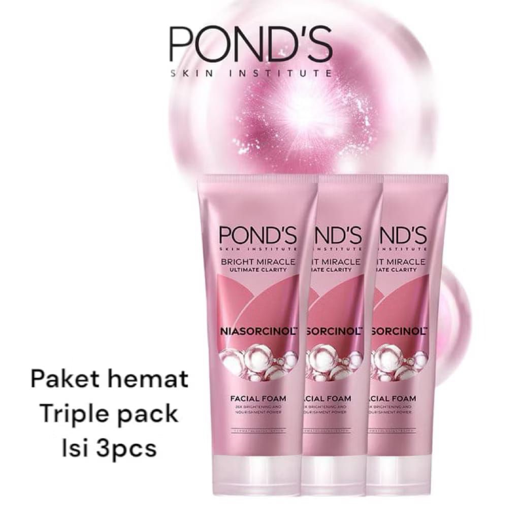 [paket hemat] ponds bright beauty niasorcinol 100g x 3
