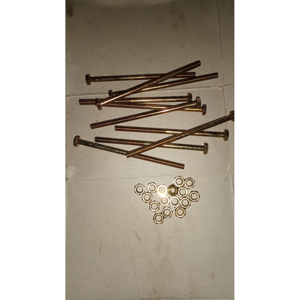 baut mur 6x110 panjang 11cm isi 25pcs